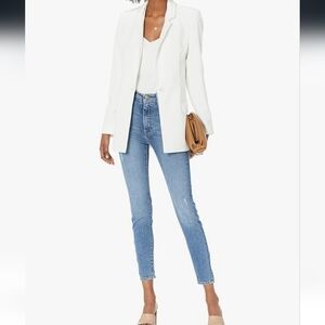 The Drop, White Ivory Blazer Jacket Medium